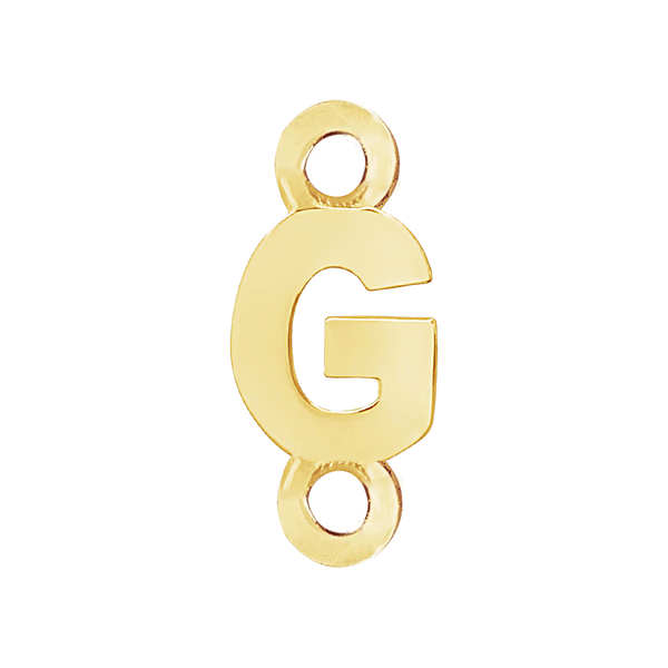 Block Initials with 2 Jump Rings (11 mm)
