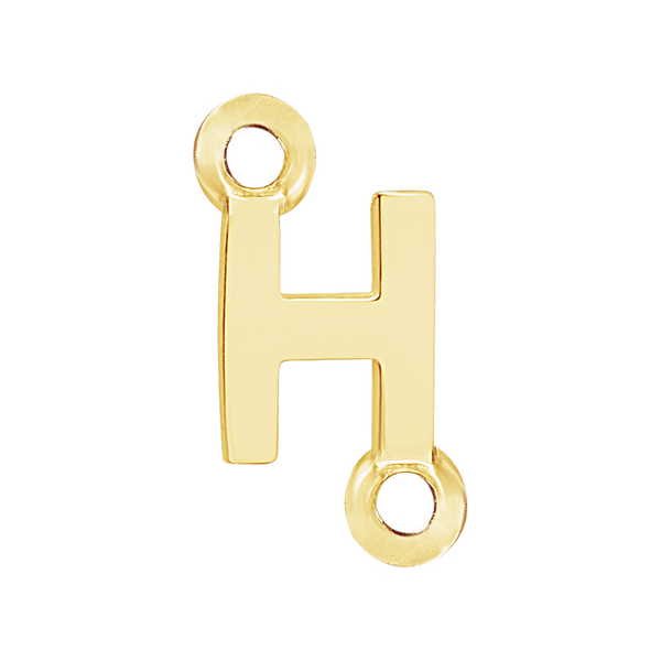 Block Initials with 2 Jump Rings (11 mm)