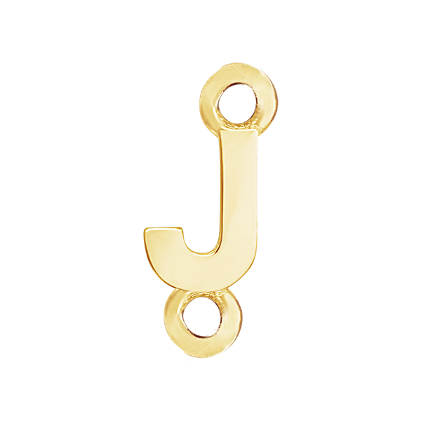 Block Initials with 2 Jump Rings (11 mm)