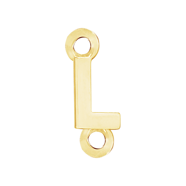 Block Initials with 2 Jump Rings (11 mm)