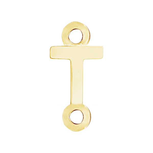 Block Initials with 2 Jump Rings (11 mm)