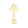 Block Initials with 2 Jump Rings (11 mm)