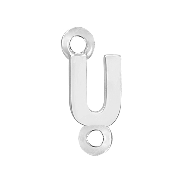 Block Initials with 2 Jump Rings (11 mm)