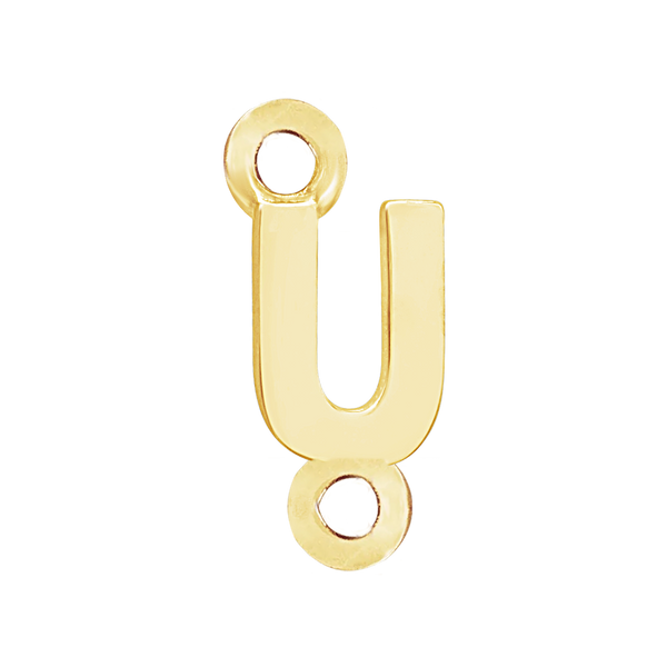 Block Initials with 2 Jump Rings (11 mm)