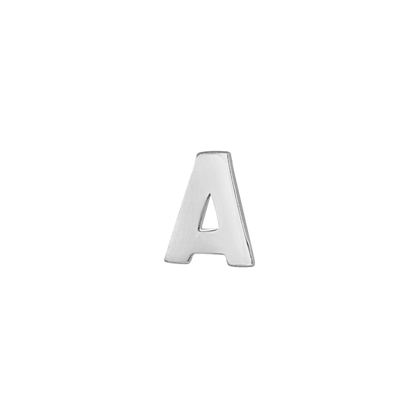 Block Initials in 14K Gold (4.50 mm)