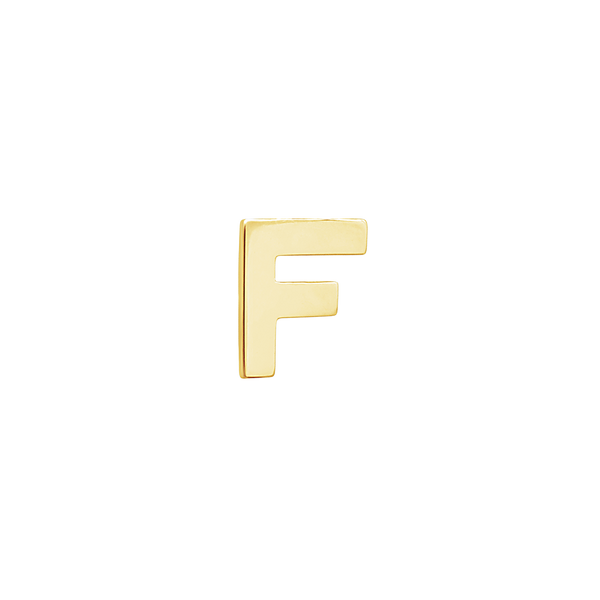 Block Initials in 14K Gold (4.50 mm)