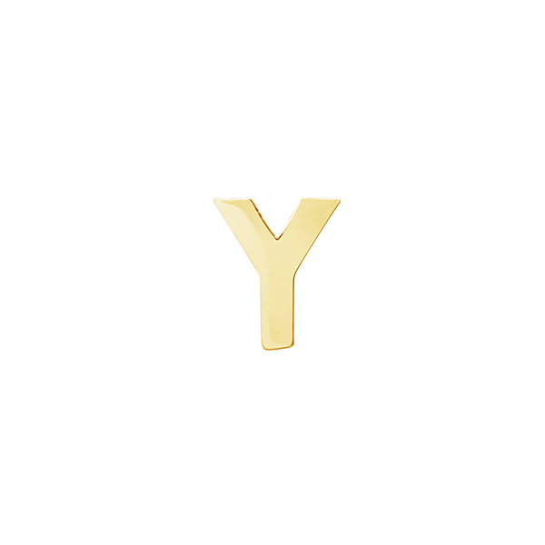 Block Initials in 14K Gold (4.50 mm)