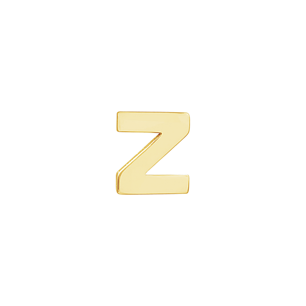 Block Initials in 14K Gold (4.50 mm)