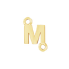 Block Initials with Two Jump Rings in 14K Gold (4.50 mm)