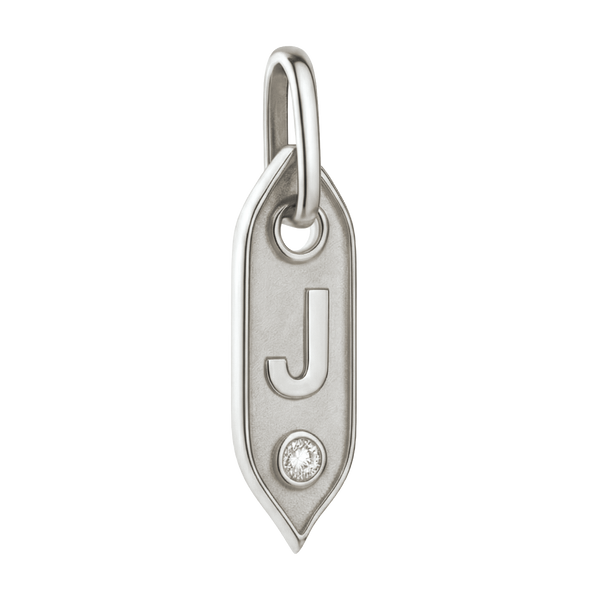 Initial Pendant Charms in Sterling Silver (25.00 mm)