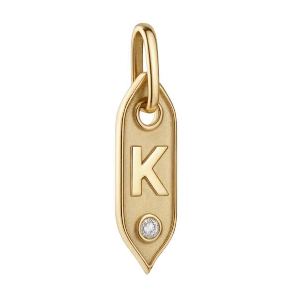 Initial Pendant Charms in Sterling Silver (25.00 mm)