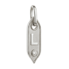 Initial Pendant Charms in Sterling Silver (25.00 mm)
