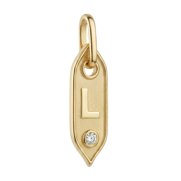Initial Pendant Charms in Sterling Silver (25.00 mm)