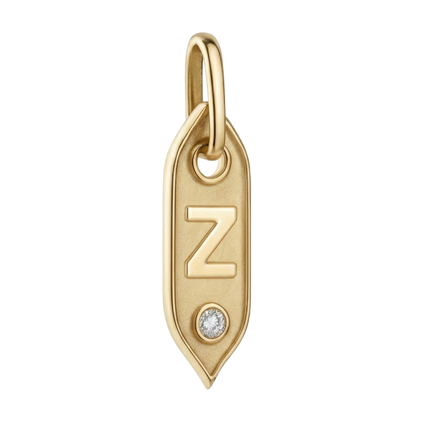 Initial Pendant Charms in Sterling Silver (25.00 mm)