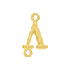 Greek Initials with 2 Jump Rings (6 mm)