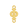 Greek Initials with 2 Jump Rings (6 mm)