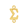 Greek Initials with 2 Jump Rings (6 mm)