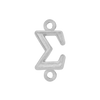 Greek Initials with 2 Jump Rings (6 mm)