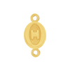 Greek Initials with 2 Jump Rings (6 mm)