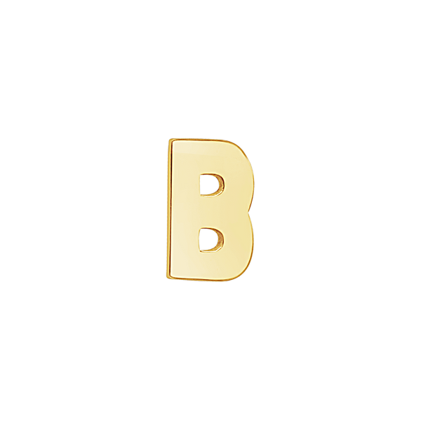 Block Initials in 14K Gold (8.00 mm)
