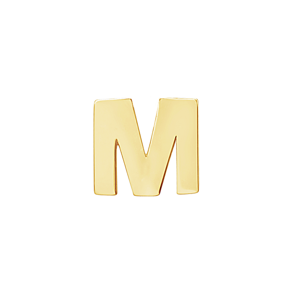 Block Initials in 14K Gold (8.00 mm)