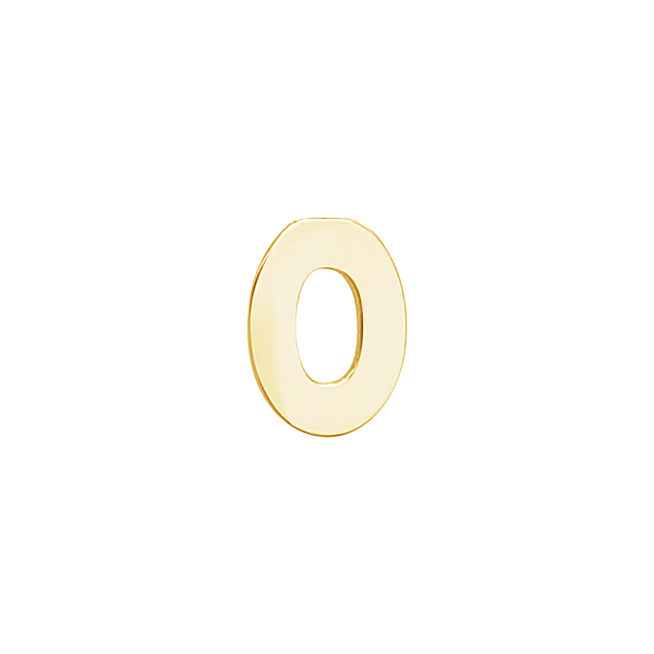 Block Initials in 14K Gold (8.00 mm)