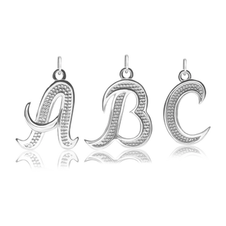 Fancy Pro Caption Bold with Bead Design (17mm) (100% Polished with Bail)