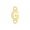 Block Initials with Two Jump Rings in 14K Gold (8.00 mm)