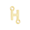 Block Initials with Two Jump Rings in 14K Gold (8.00 mm)