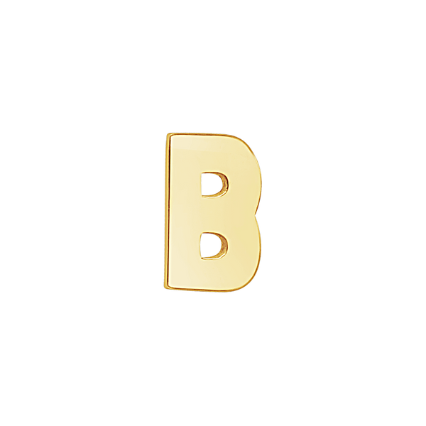 Block Initials in 14K Gold (10.00 mm)