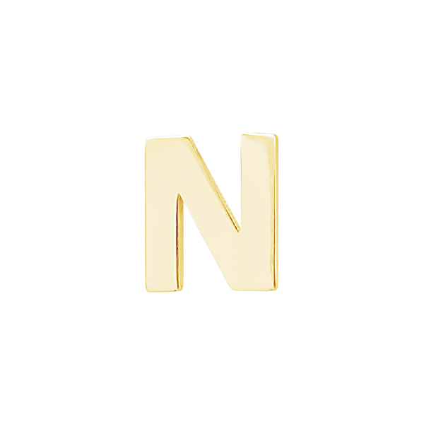 Block Initials in 14K Gold (10.00 mm)