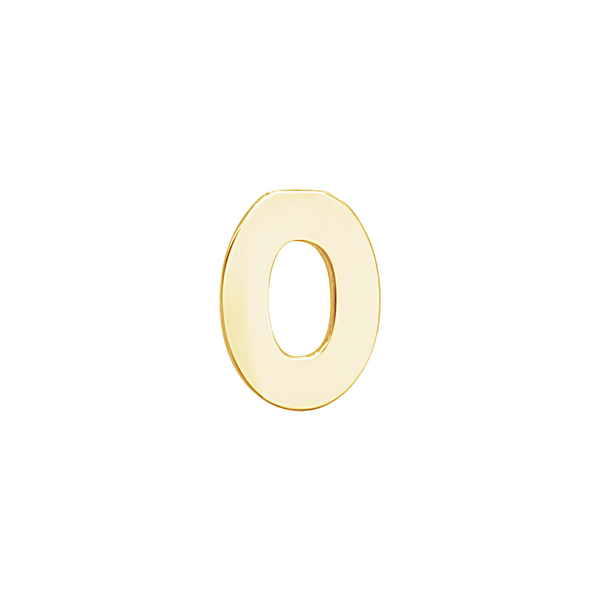 Block Initials in 14K Gold (10.00 mm)