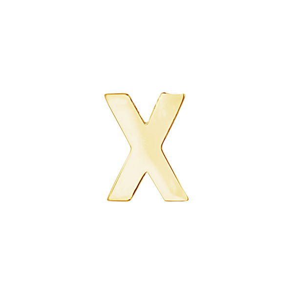 Block Initials in 14K Gold (10.00 mm)