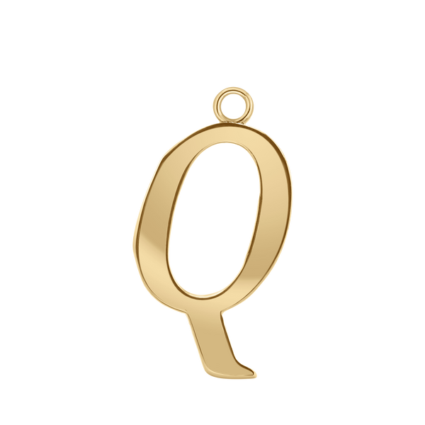 Capitolina Extra Bold Italic Initials with 1 Jump Ring (13 mm)