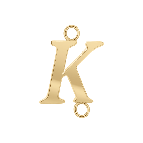 Capitolina Extra Bold Italic Initials with 2 Jump Rings (13 mm)