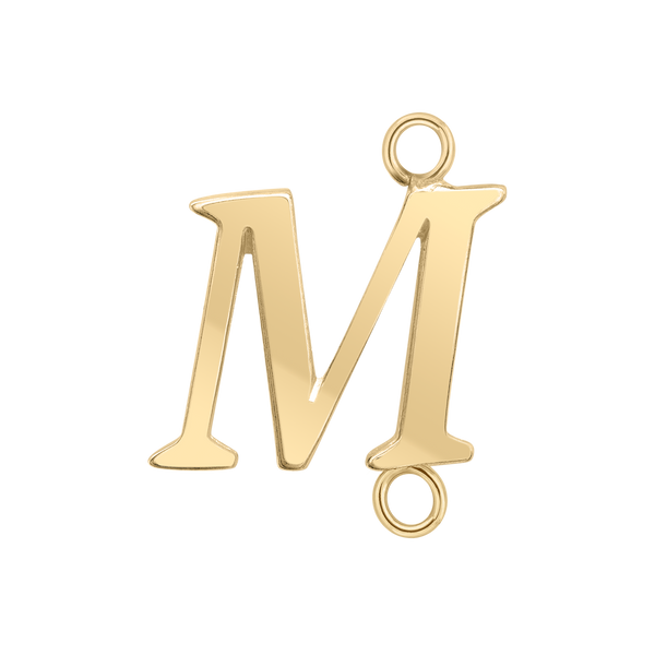 Capitolina Extra Bold Italic Initials with 2 Jump Rings (13 mm)