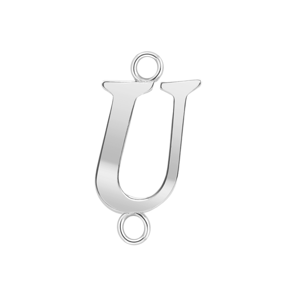 Capitolina Extra Bold Italic Initials with 2 Jump Rings (13 mm)