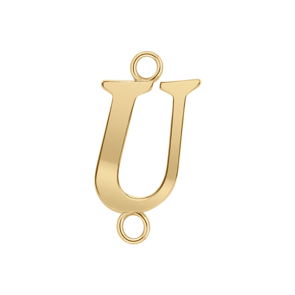 Capitolina Extra Bold Italic Initials with 2 Jump Rings (13 mm)