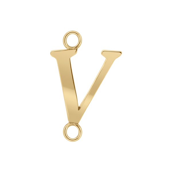 Capitolina Extra Bold Italic Initials with 2 Jump Rings (13 mm)