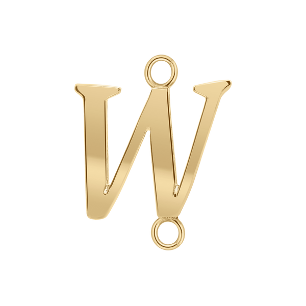 Capitolina Extra Bold Italic Initials with 2 Jump Rings (13 mm)