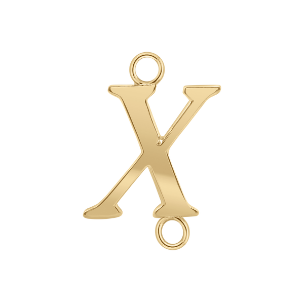 Capitolina Extra Bold Italic Initials with 2 Jump Rings (13 mm)