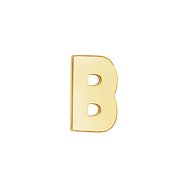 Block Initials in 14K Gold (12.00 mm)