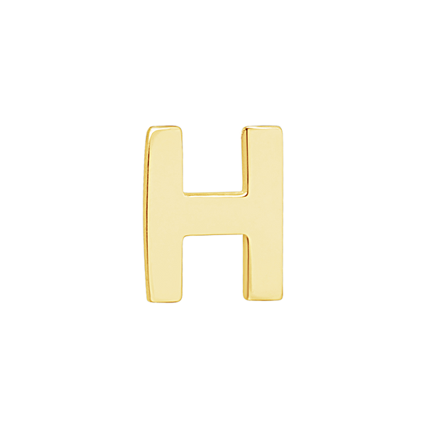 Block Initials in 14K Gold (12.00 mm)
