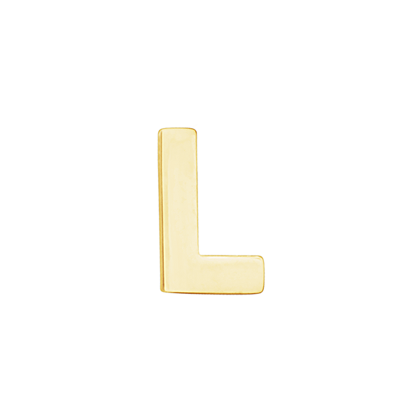 Block Initials in 14K Gold (12.00 mm)