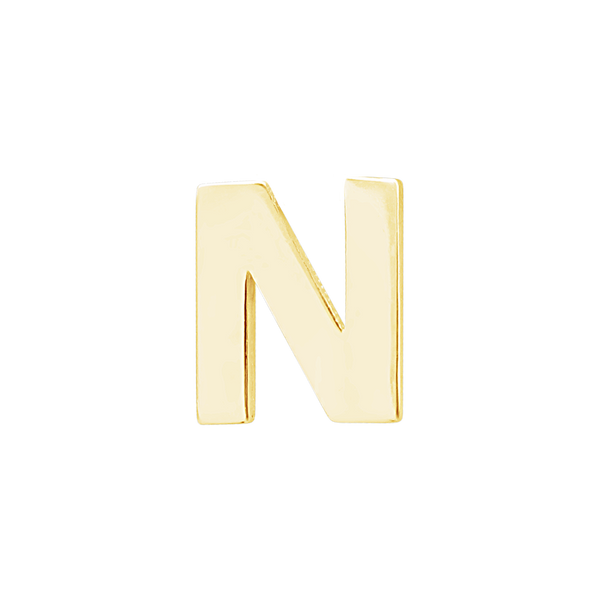 Block Initials in 14K Gold (12.00 mm)