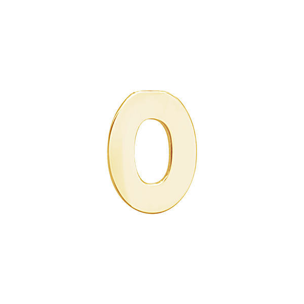 Block Initials in 14K Gold (12.00 mm)