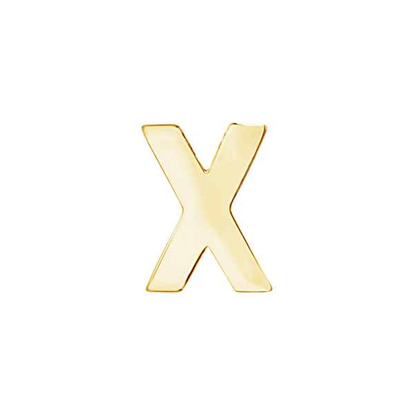 Block Initials in 14K Gold (12.00 mm)