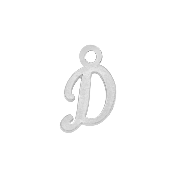 Script Initials with 1 Jump Ring (7 mm)