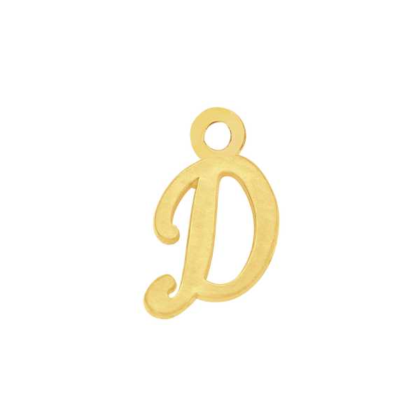 Script Initials with 1 Jump Ring (7 mm)