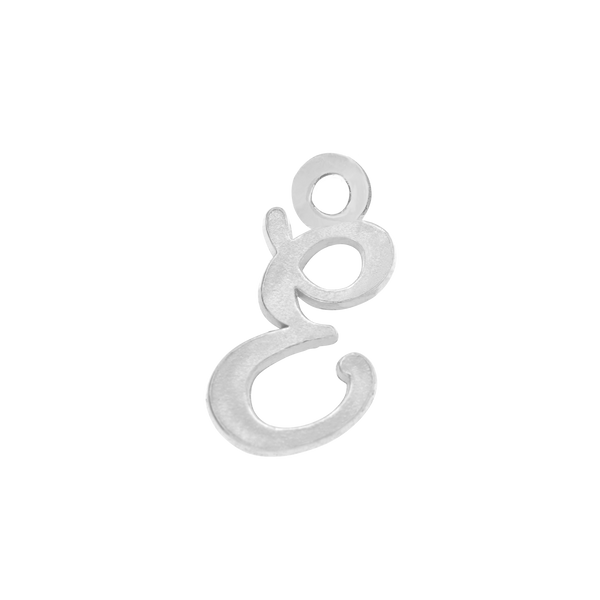 Script Initials with 1 Jump Ring (7 mm)